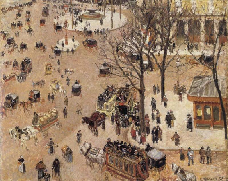 Camille Pissarro La Place du Theatre Franqais